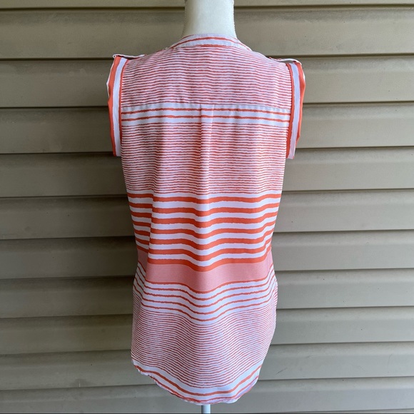 •Antilia Femme• Sleeveless Striped Popover Blouse - Size Medium - Picture 6 of 7